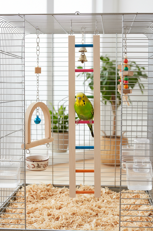 Houten Speelladder voor Vogels – Meer Klimmen, Meer Beweging