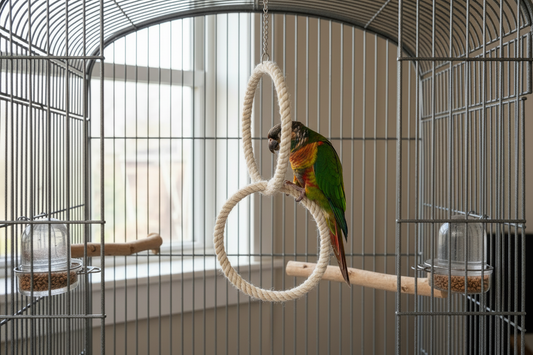 Dubbele Speel- & Zitring voor Vogels