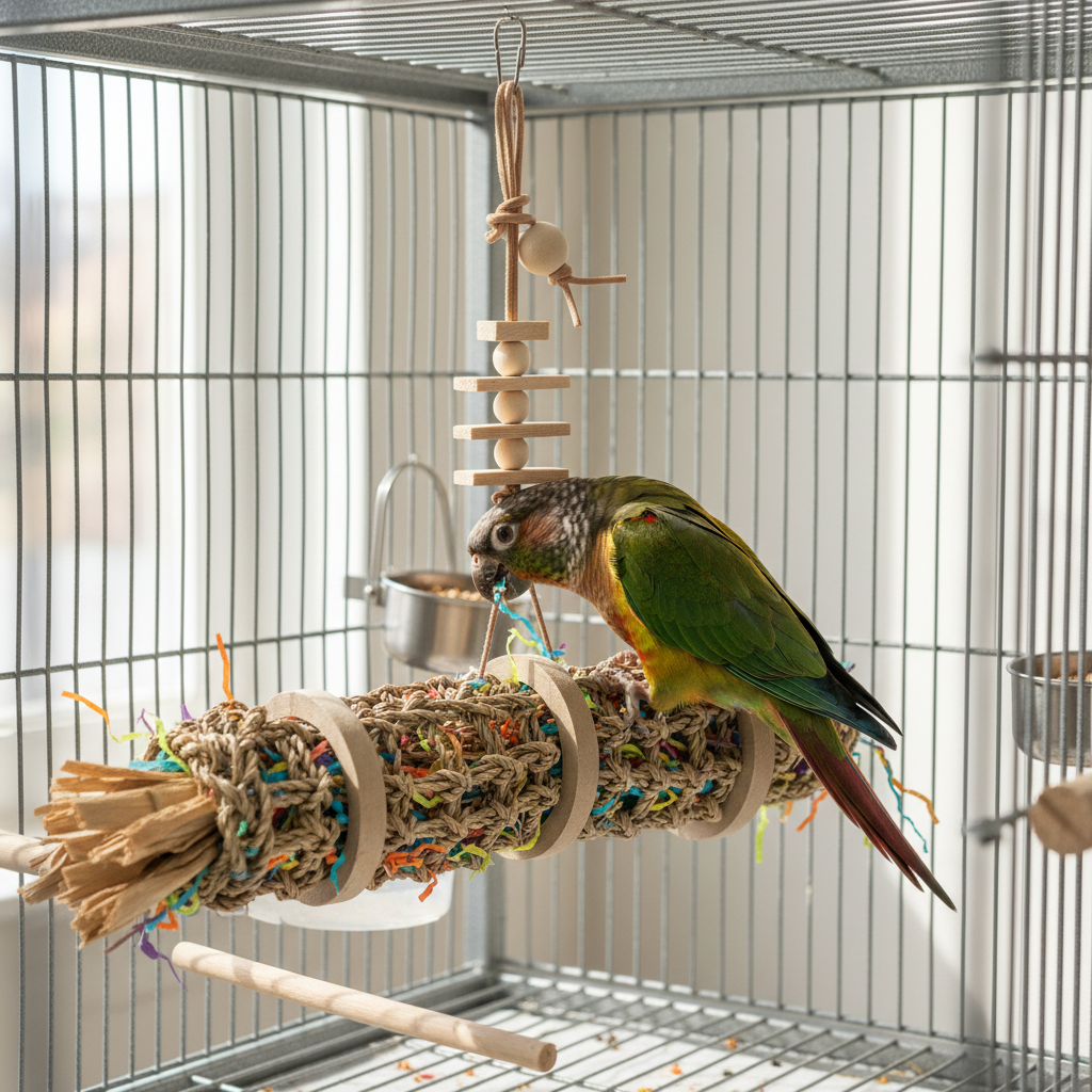 Trixie Zeegras Speelgoed – Natuurlijk Sloep- & Fourageerspeelgoed