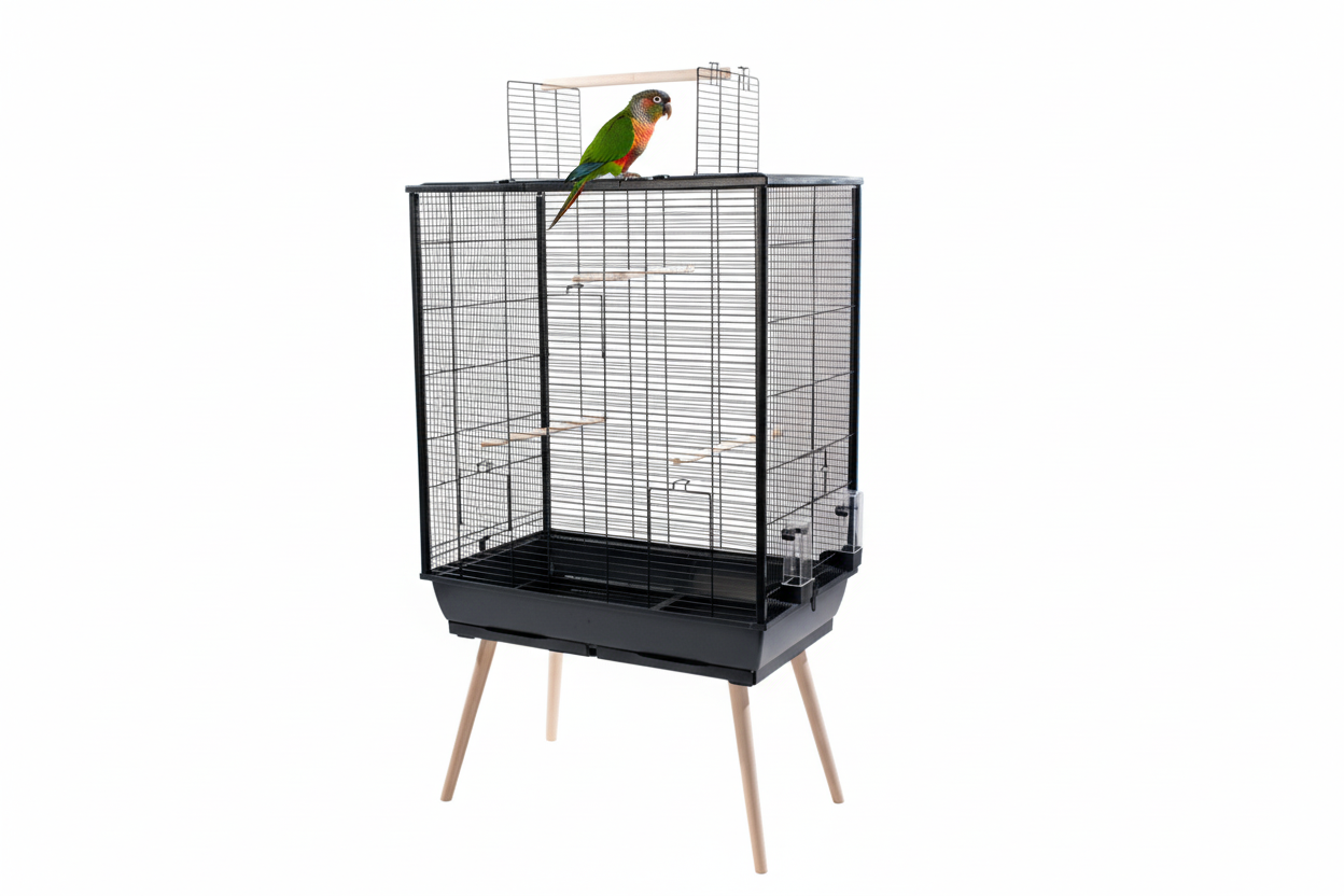 Zolux Vogelkooi Neo Jili Xl Zwart – Veilige & Rustige Leefomgeving